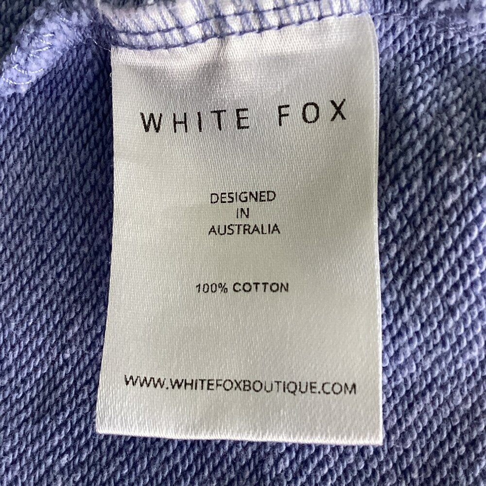 White Fox Light Blue Sweatshirt and Sweatpants Set – Medium - Picture 7 of 16